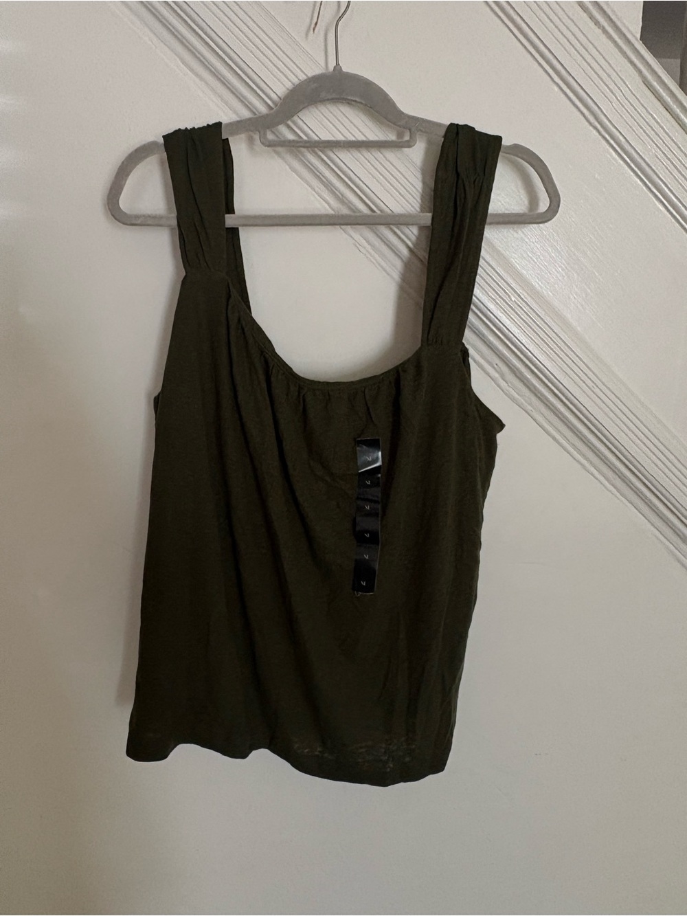 Banana Republic Wide-Strap Olive Green Tank
